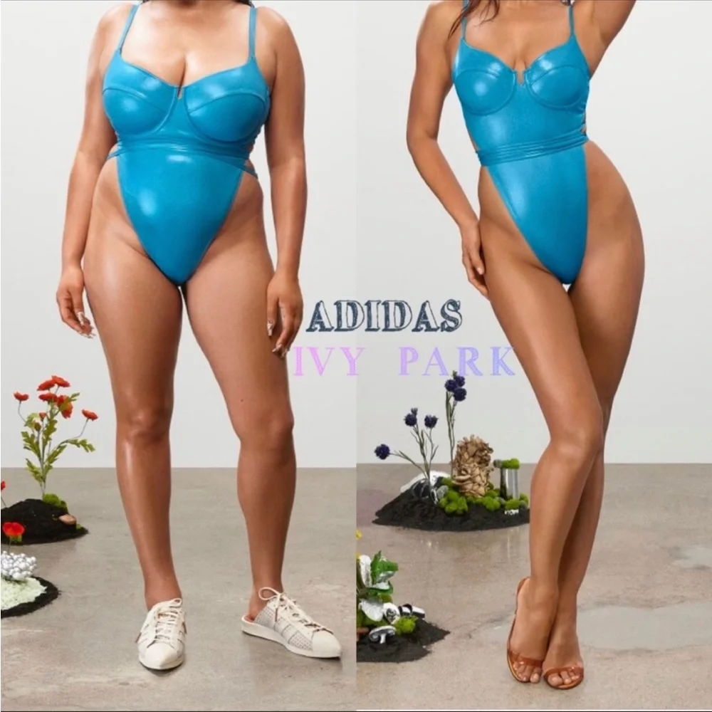 Adidas Ivy park one piece swimsuit side 2XL NWT - Picture 1 of 12